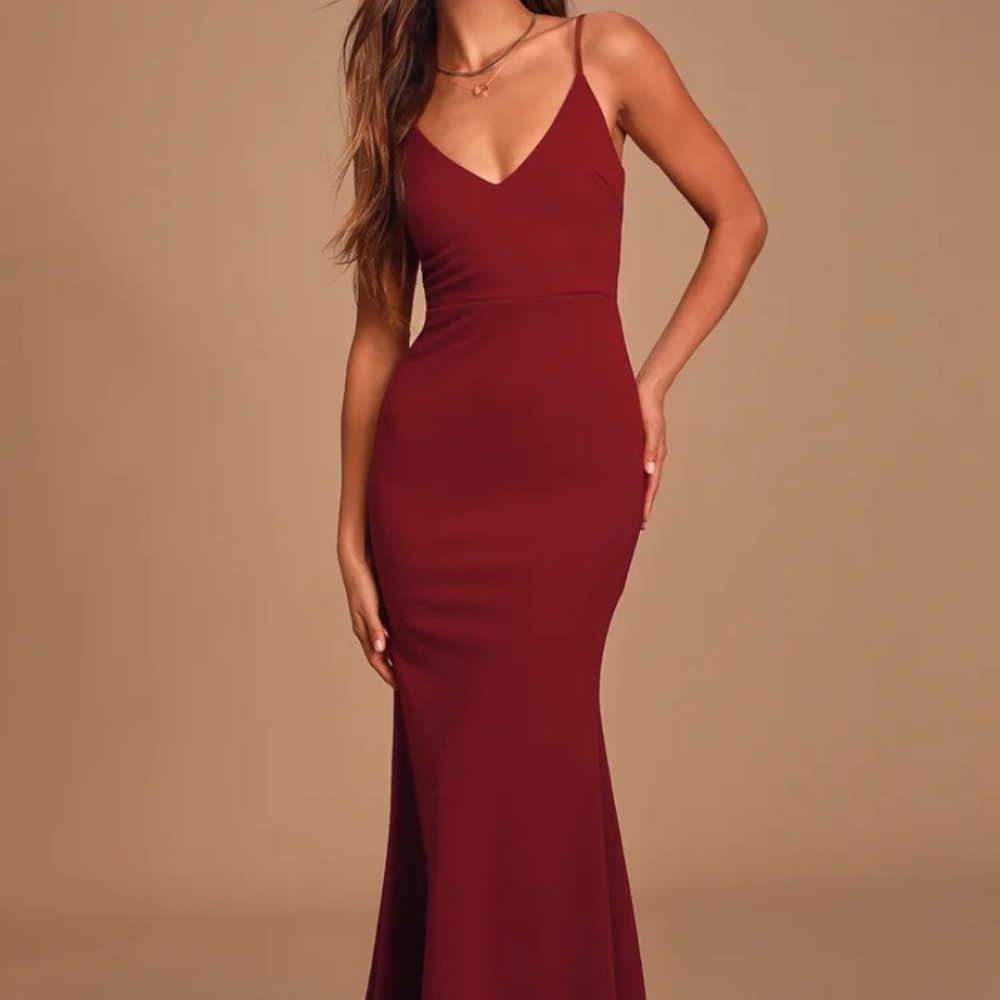 Infinite Glory Red Maxi Dress